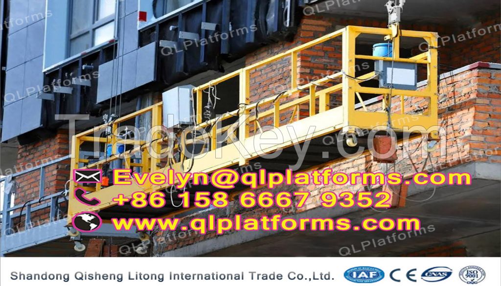 Chinese manufacturers CE approved TDT Suspended Platform ZLP-630      Temporary suspended platform