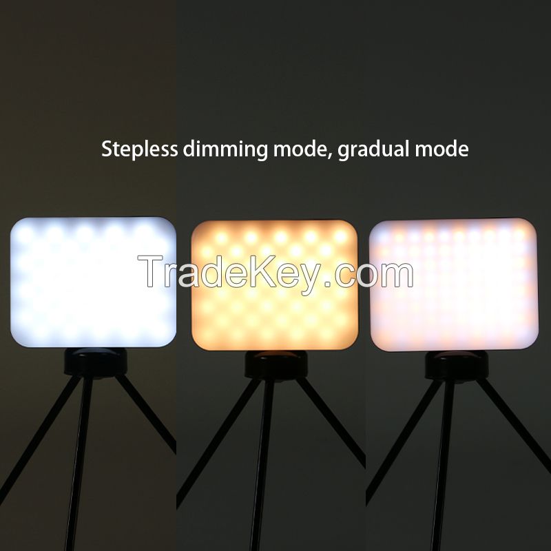 Rechargeable led light dimmable led mini square fill light for makeup photography video lighting