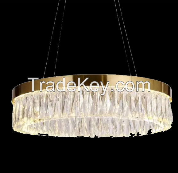 Luxury Copperlux Crystal Glass Chandelier Hotel Wedding Lobby Living Room Large Decorative Hanging Light Gold Brass Suspended Lamp