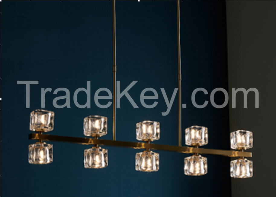 Luxury Copperlux brass copper bubble glass Chandelier Hotel Wedding Lobby Living Room Large Decorative Hanging Light Gold Brass Suspended Lamp