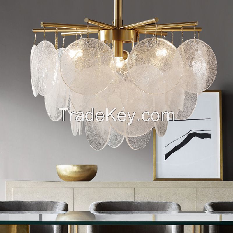 Luxury Brass Copper Crystal Glass Chandelier Hotel Wedding Lobby Living Room Large Decorative Hanging Light Gold Brass Suspansion Lamp