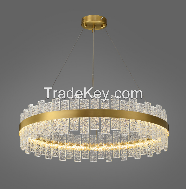 Luxury Brass Copper Crystal Glass Chandelier Hotel Wedding Lobby Living Room Large Decorative Hanging Light Gold Brass Suspansion Lamp