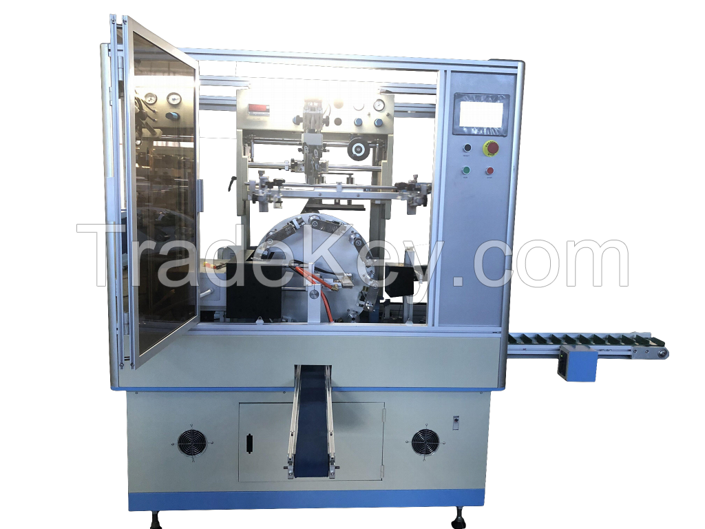 Rotary automatic servo round flat square bottle rotary screen glass plastic serigraphie printing machine with auto loading