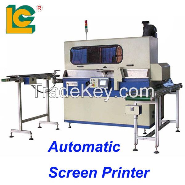 Factory Direct Selling Metal Plastic Ceramic Glass Wood Cylinder For Sale Full Servo Automatic Silk Screen Printing Machine