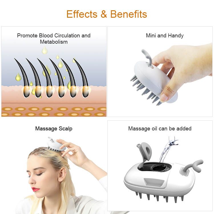 Hair Salon Equipment Massage Silicone Comb