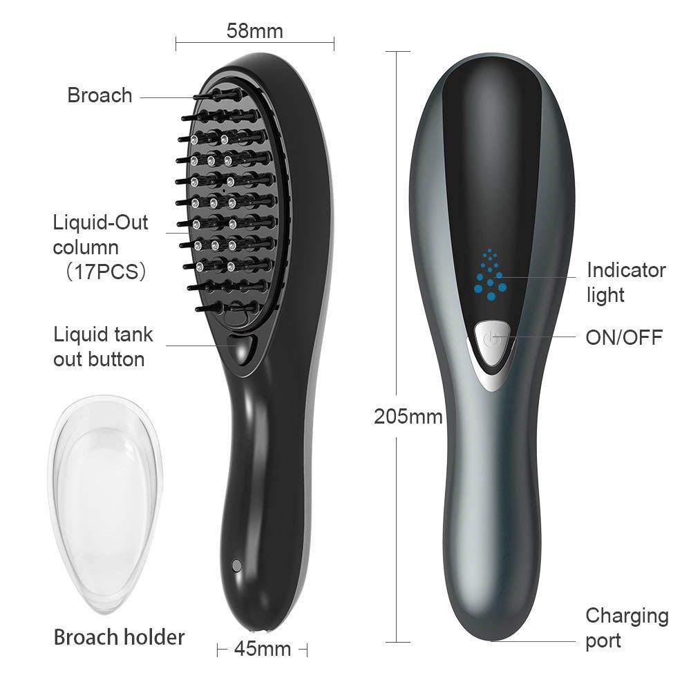 Hair Salon Electric Scalp Massage Devices For Hair Treatment Hair Comb 