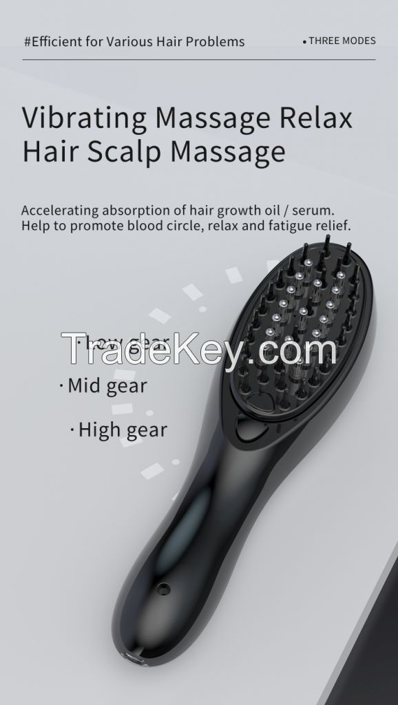 KIMAIRAY home use upgraded handheld hair care comb electric scalp massager with 12ML water tank