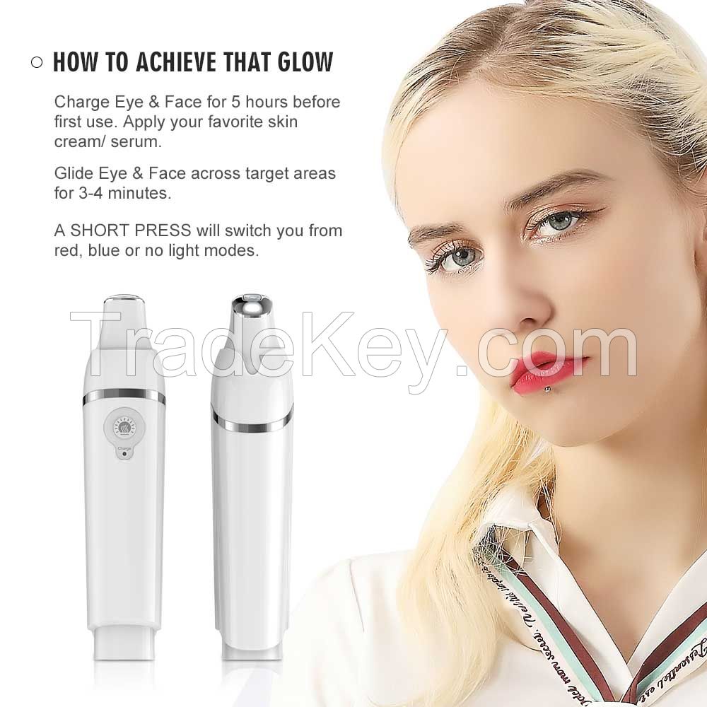 KIMAIRAY electric red light blue light eye beauty instrument ion import massage to relieve fatigue