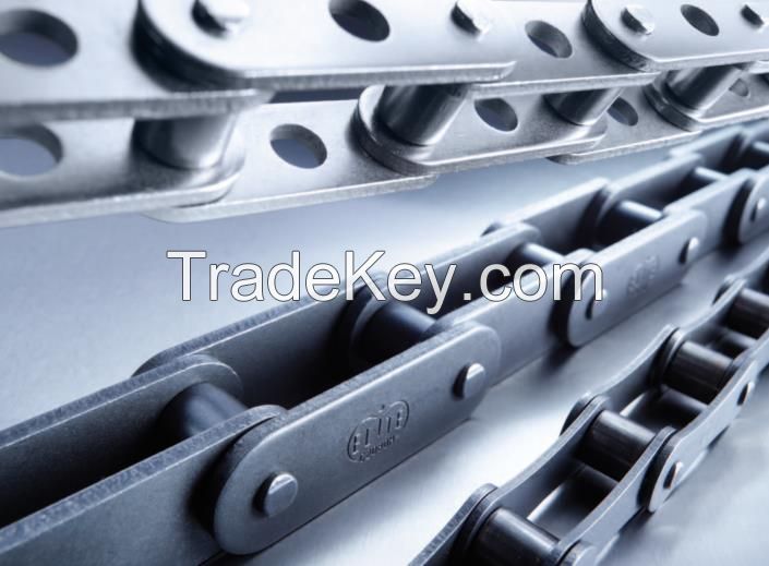 Double pitch roller chains