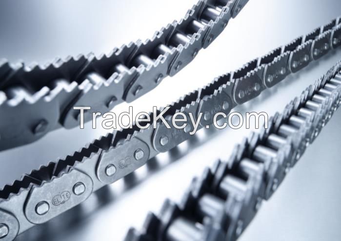 Roller Chains With Saw Tooth Plates