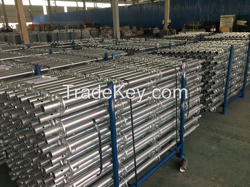 Building Construction Scaffoldings Facade Scaffolding Tower Ready Lock Standard Material Steel Ringlock System For Sale