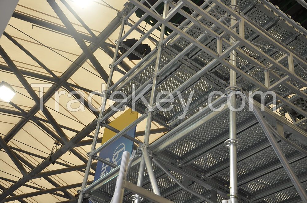 Hot Dipped Galvanized Ringlock Scaffolding System For Construction