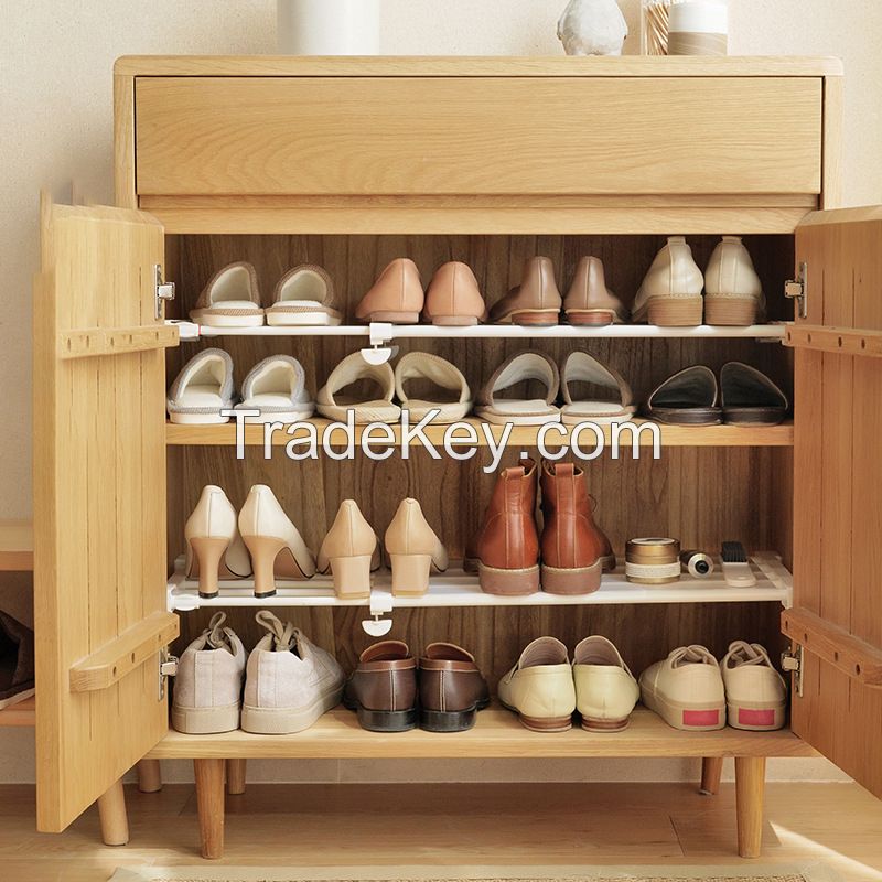 Telescopic shoe rack expandable metal iron adjustable shoe rack storage cabinet Clothes Hanging Rail