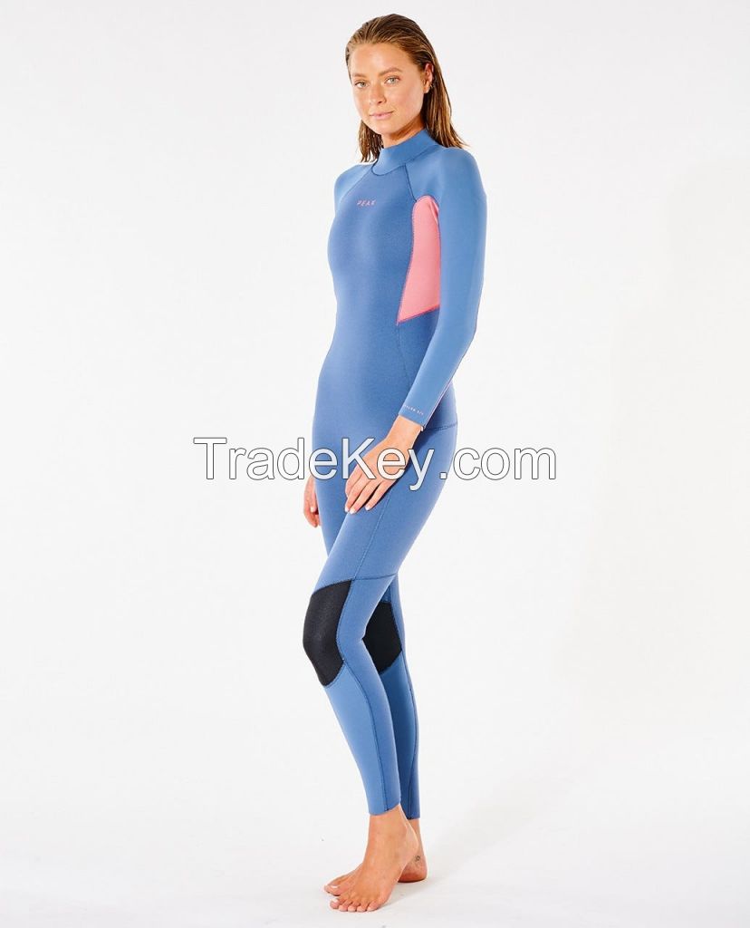 Women 3/2mm Neoprene Back Zipper Wetsuit Limestone Neoprene Diving Surfing Full Suit For Swimming Scuba