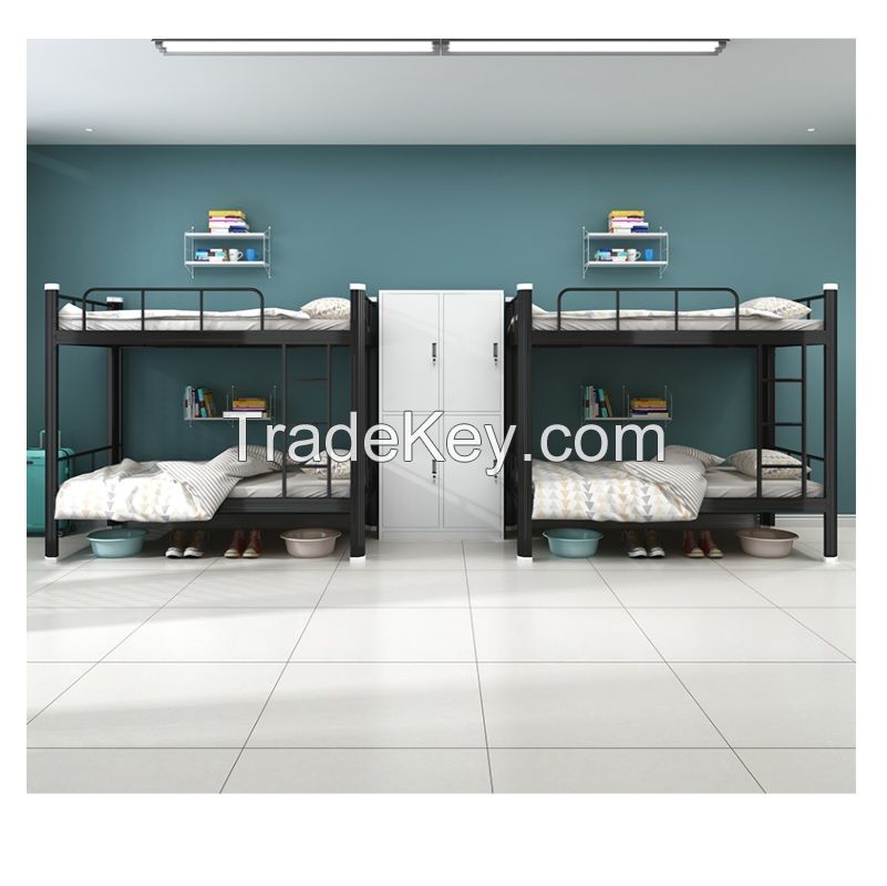 Steel bed bunk bed with drawer fire rated