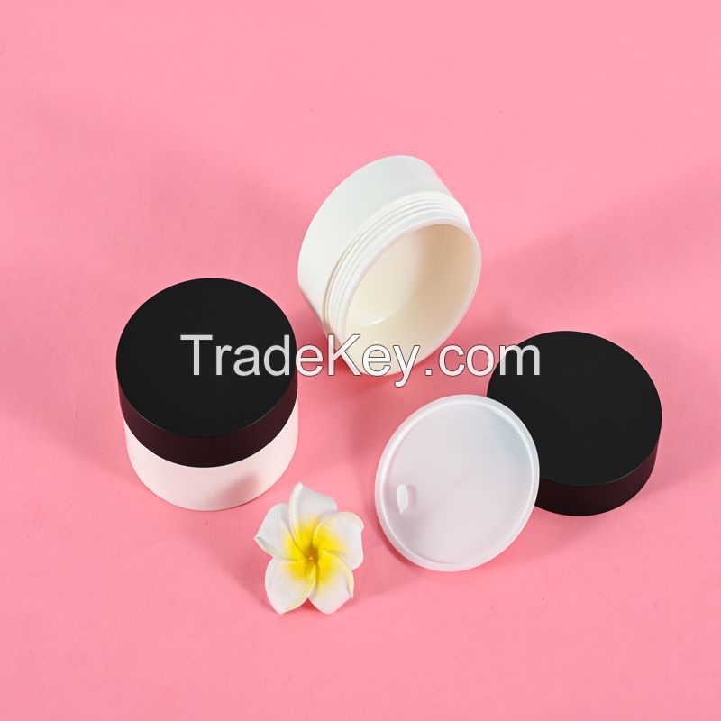 Hihg quality plastic 65ml face cream jar with screw lid