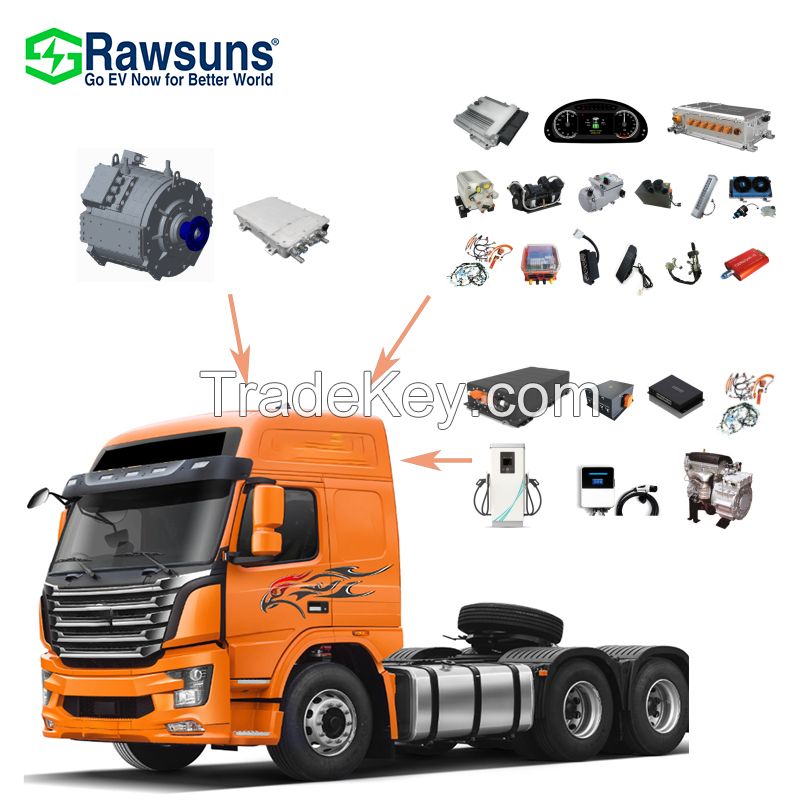 200kw 2500Nm ac motor synchronous motor ev truck conversion kit for 13-17T truck / 10-12M bus