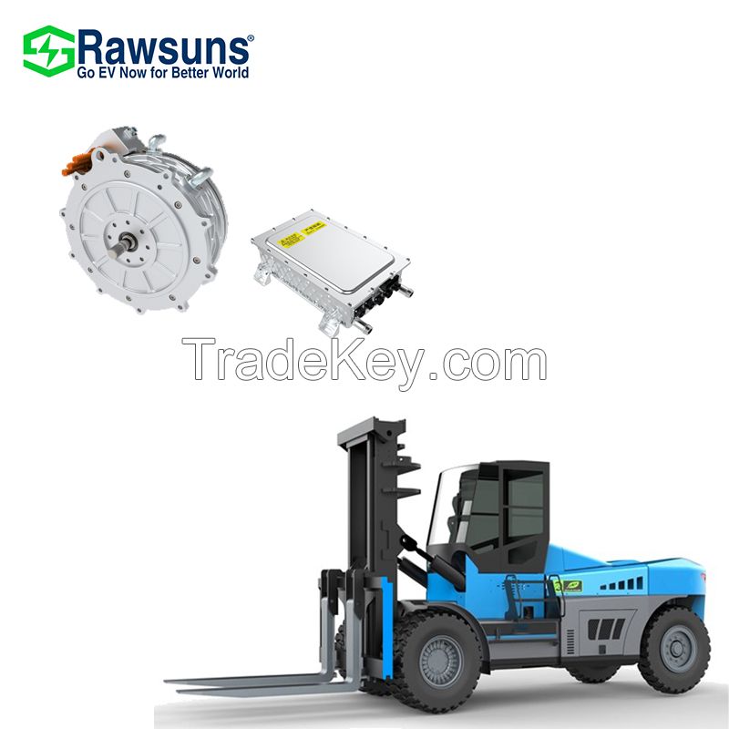 Rawsun 130kw electric drive motor 600Nm traction motor for locomotive ev conversion kit for electric forklift loader
