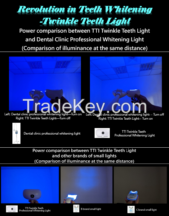 TTI Twinkle Teeth, the professional bleaching light at home!