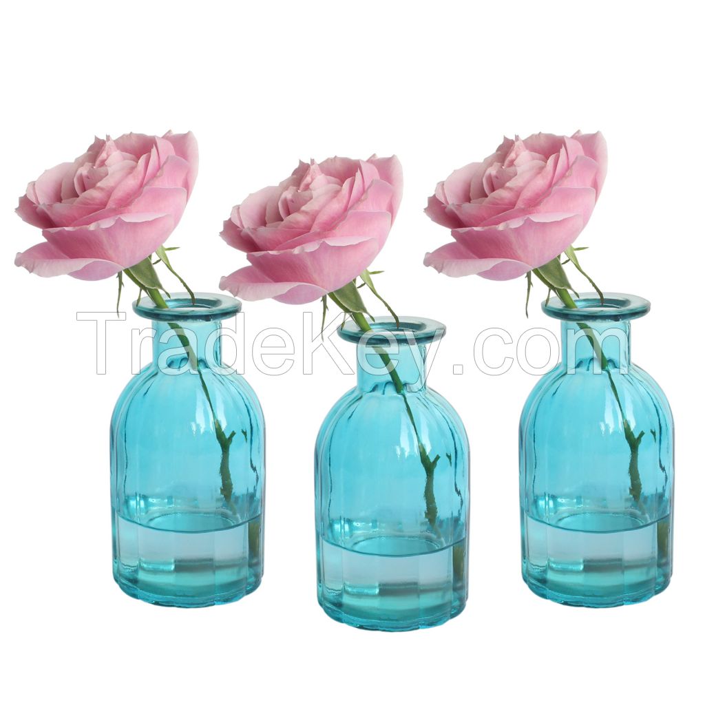 1 Pcs Glass Bud Vase for Home Decor, Small Vases for Flowers, 2.85&quot;X 5.4&quot;