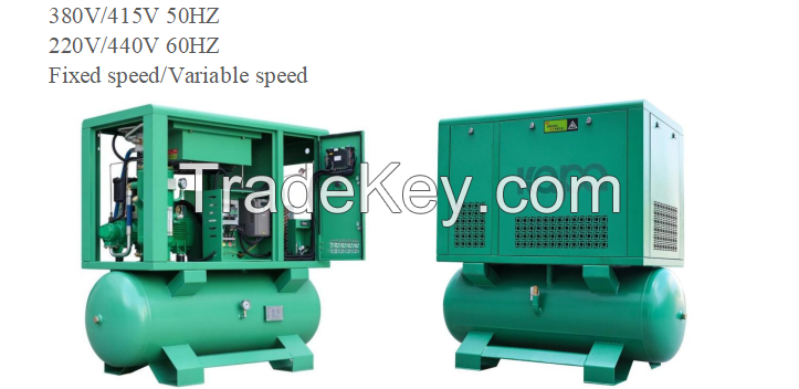  Integrated 4-in-1 screw air compressor >>> Special For  Laser Cutting Machine