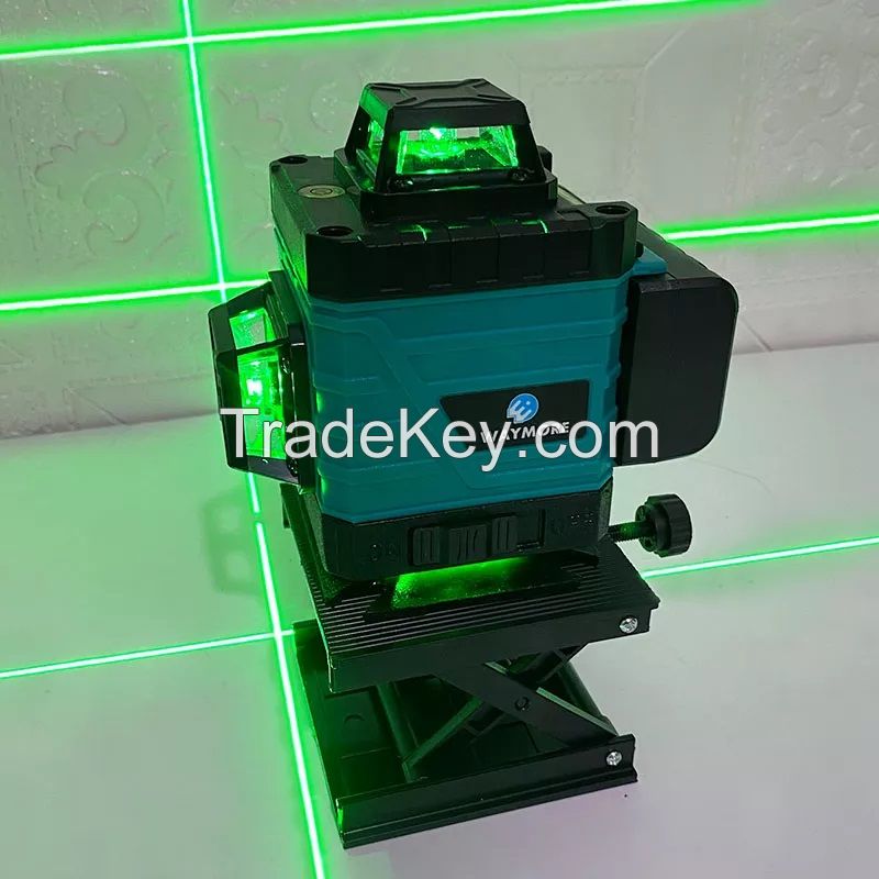 WAYMORE Automatic Self Leveling 360 Rotating Rotary 4D Laser Multi Cross Line Green Laser Level