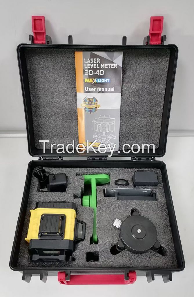 4D Green Beam Rotary Self-Leveling 360 Degree Horizontal&amp;amp;amp;amp;amp;amp;amp;amp;amp;Vertical 16 Lines Laser Level
