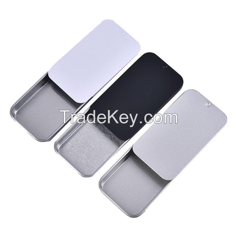 High quality custom metal candy box chewing gum slide tin cans