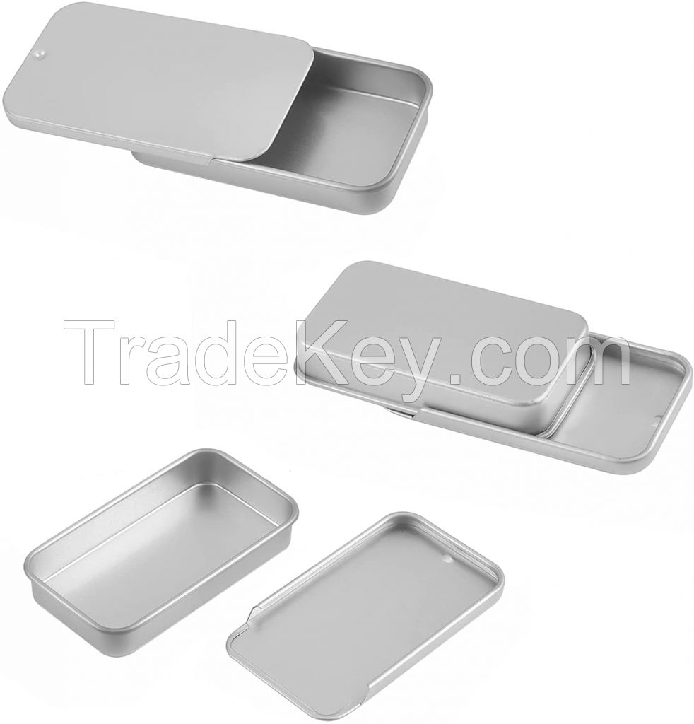 High quality custom metal candy box chewing gum slide tin cans