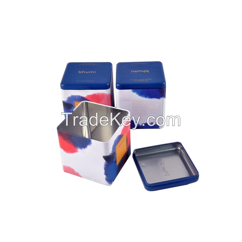 Custom printing factory frice tea tin cans metal tin cans for food packing