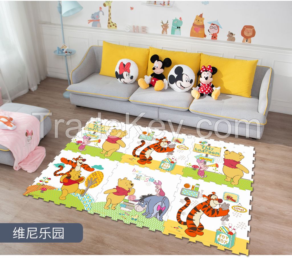 Disney baby crawling mat Eva puzzle mat eva foam flooring mat