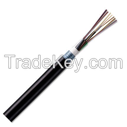 Single-mode GYTA optical cable armored fiber optic cable outdoor waterproof leather tail cable PE sheath cable cable 4-core optical cable longitudinal package