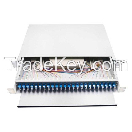Fully equipped with LC single-mode fiber optic patch frame 24-port 48-