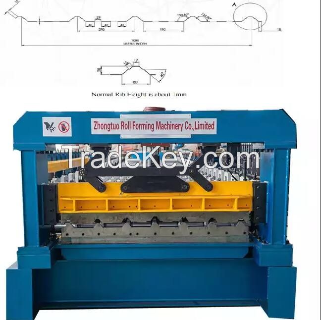 Molding frame trapezoidal metal roofing sheet rolling forming machine
