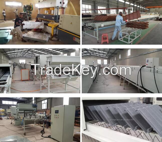 stone machinery stone coated metal roof tile roll forming machine