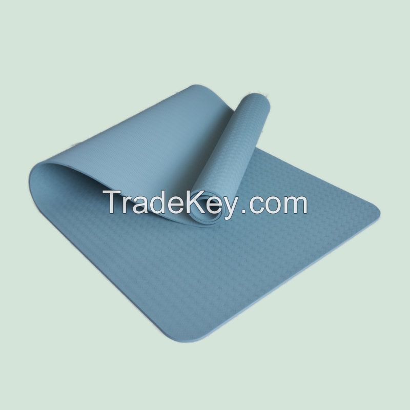 Yoga Mat TPE Mat EVA Mat with postural line laser pattern