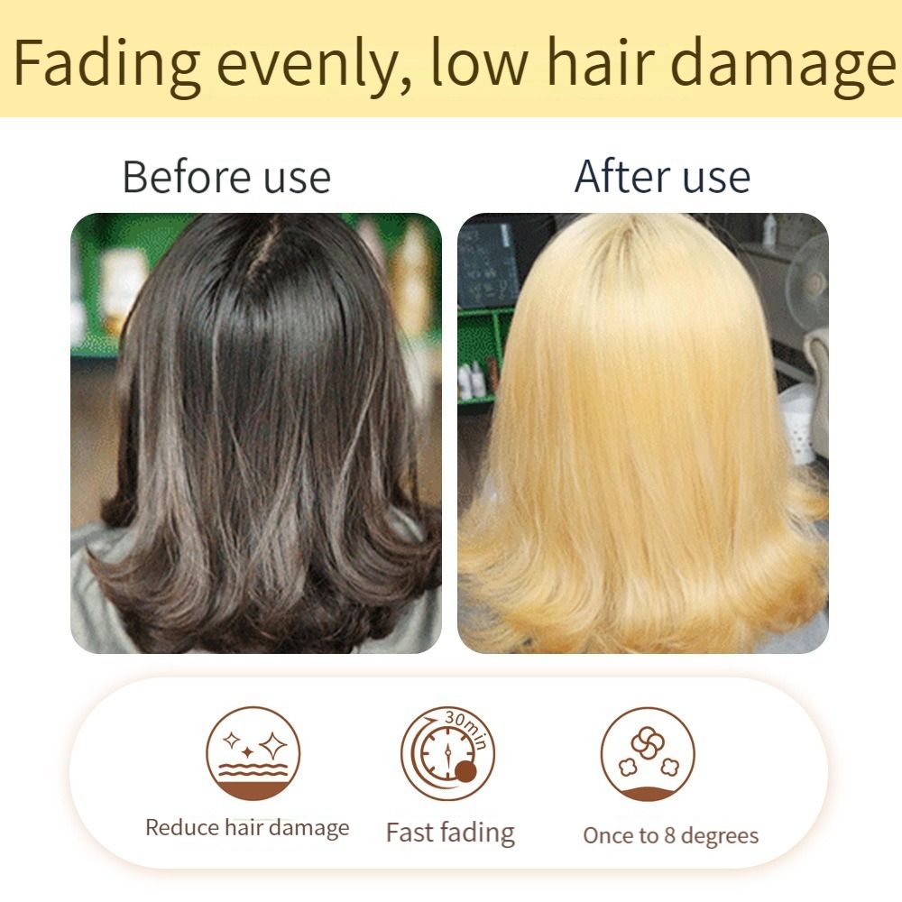 Dust free hair bleaching powder fading powder protein fading hair background color fading