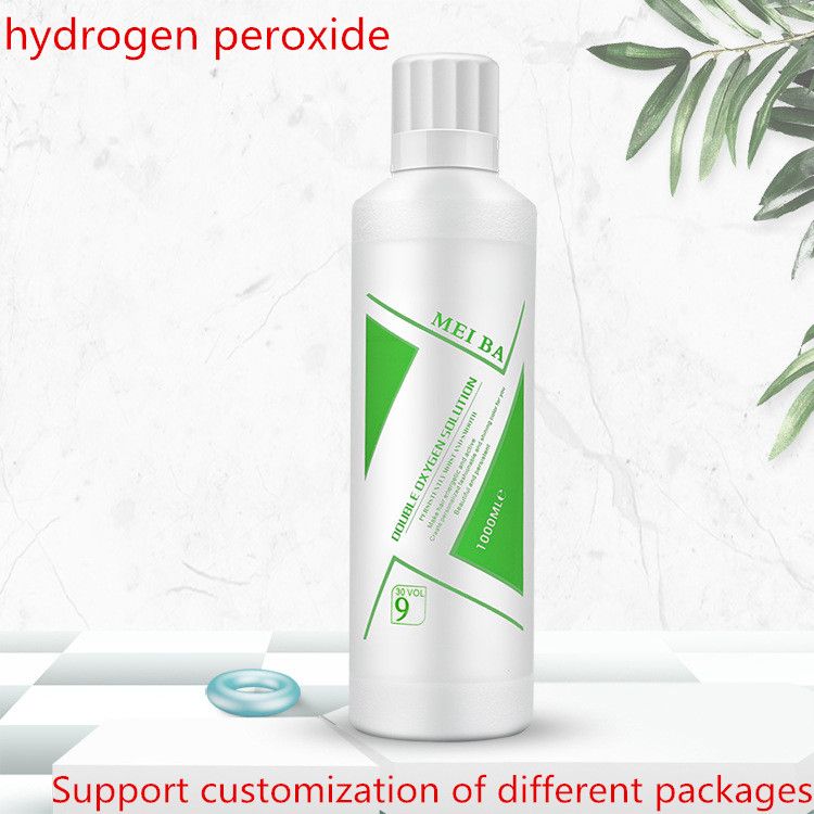 Hydrogen peroxide hair bleaching powder, dioxygen emulsion hair coloring cream, 2 stabilizers