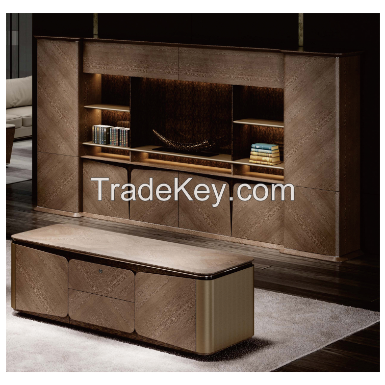 Unique design high quality boss director chairman luxury MDF wooden office ceo desk