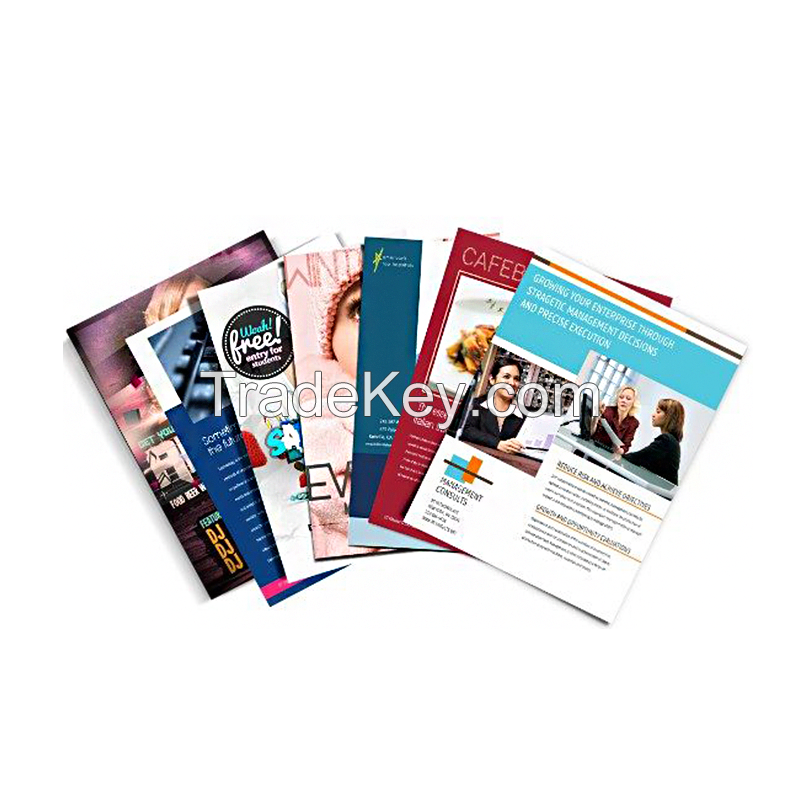 A6 Manual/journal/magazine/catalogue/brochure/flyer/leaflet Printing Service Top Quality A4 A5 Flyer Printing Poster Custom Size