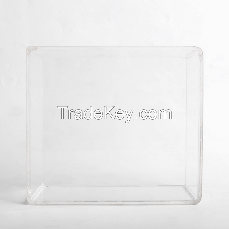Custom made high quality transparent acrylic flower box acrylic gift box