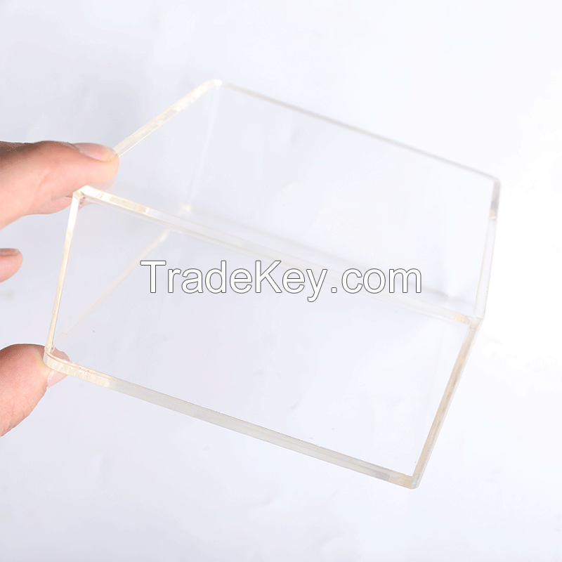 Custom made high quality transparent acrylic flower box acrylic gift box