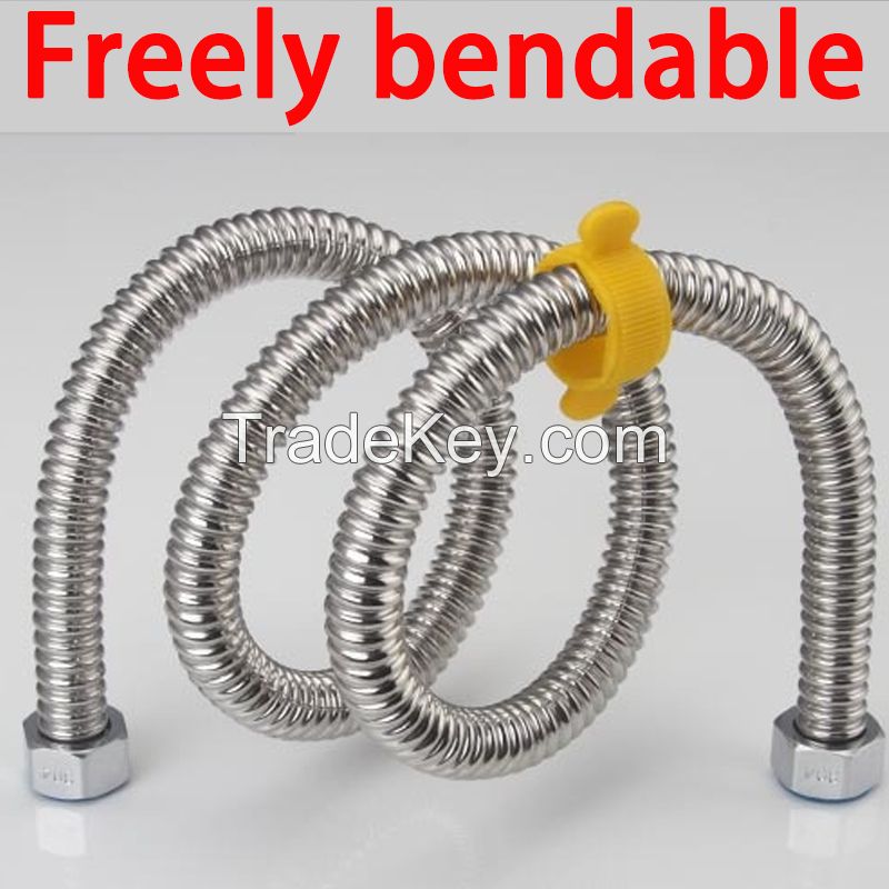 100CM-10M 304 Stainless Steel Basin&Toilet Water Weaved 1/2"plumbing Hose,bathroom Heater Connect Corrugated Pipes Wrench Pipe