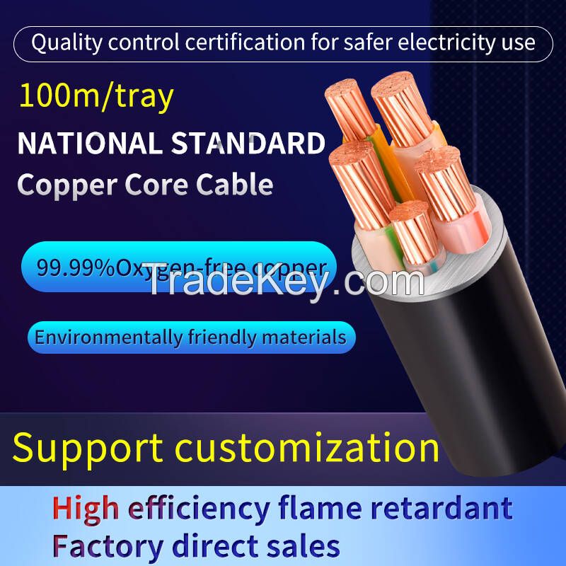 yjv cable wire pure copper core outdoor engineering