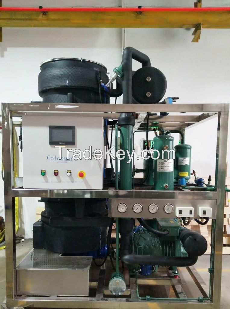 High Efficiency Tube Ice Machine for Food Processing Commercial Ice Ma
