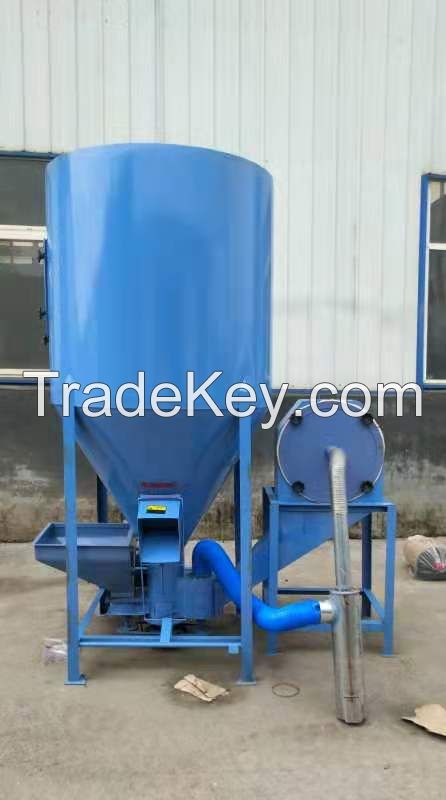 Poultry Feed Animal Grinder and Mixer Feed Mill Chicken Animal Cattle Vertical Feed Grinder Mixer