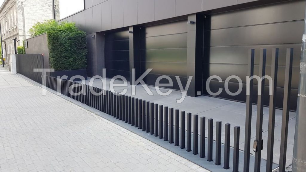 automatic retractable fencing gate electric underground retractable