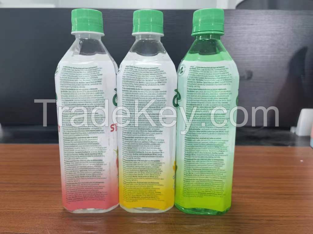 500ml aloe vera water drink with private label