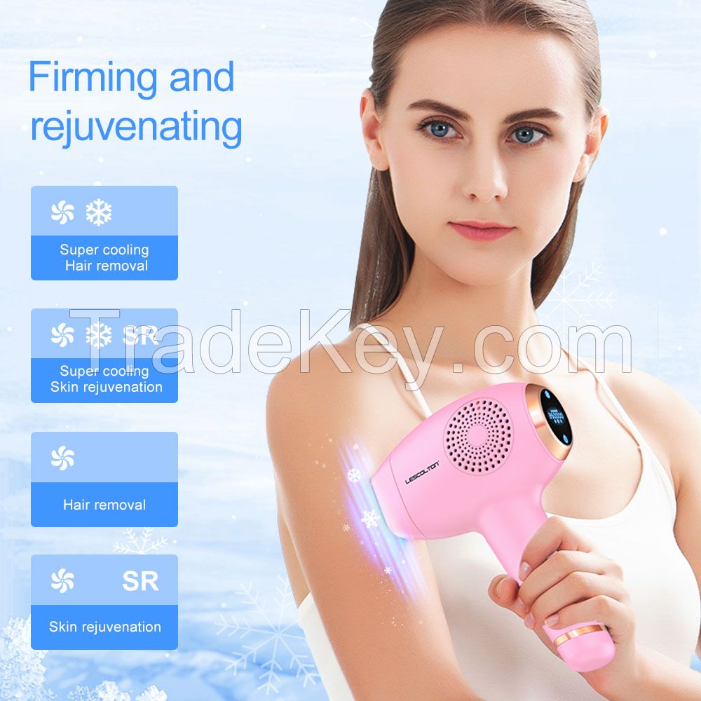 Newly designed ice cooling depilation device touch screen painless laser ipl hair removal machine