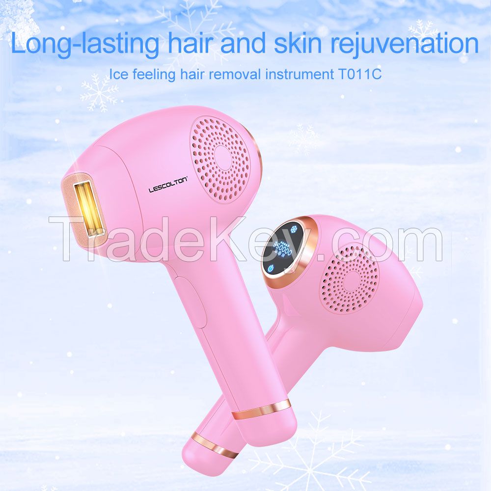 LESCOLTON factory pink T011c permanent ladies facial women buy ipl hair removal machine
